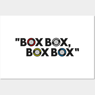 "Box Box, Box Box" F1 Compound Quote Design Posters and Art